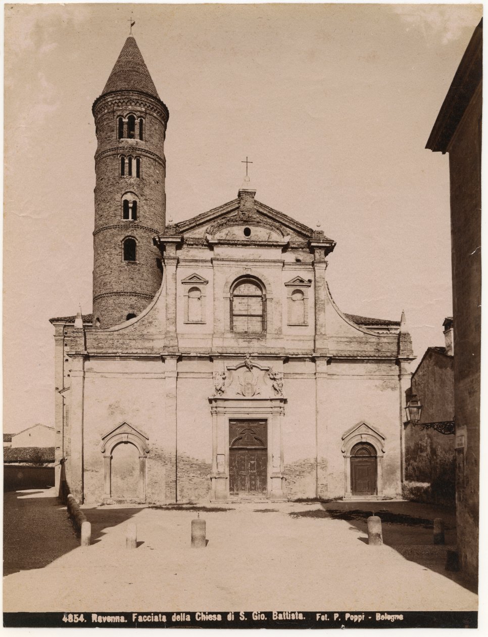 Keresztelő Szent János templom, Ravenna, Emilia-Romagna, Olaszország, Pietro Poppi fényképe, Bologna, 1900 körül alkotó: Italian Photographer