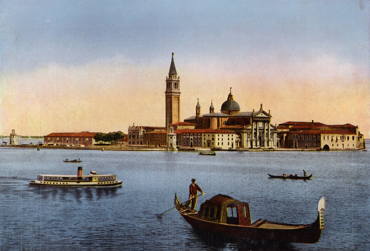 Venezia / Velence: Isola S Giorgio (színes fénykép) alkotó: Italian Photographer