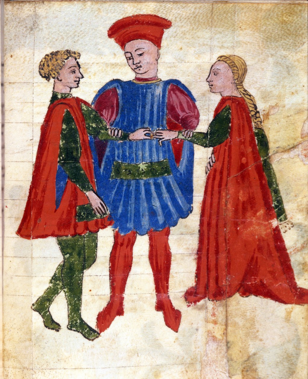 Zsidó házasságkötési szertartás (vellum) alkotó: Italian School