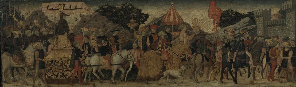A Triumph, 1450 körül (tempera a panelen) alkotó: Italian School