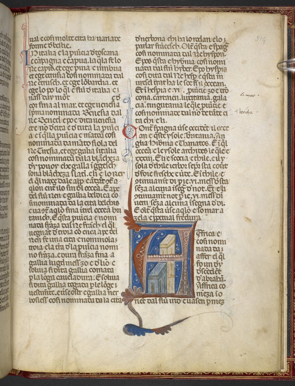Add hozzá az MS 8785 Bartholomaeus Anglicus, De Proprietatibus rerum (A dolgok tulajdonságairól) c.1300-09 (tinta, szín és arany pergamen) alkotó: Italian School