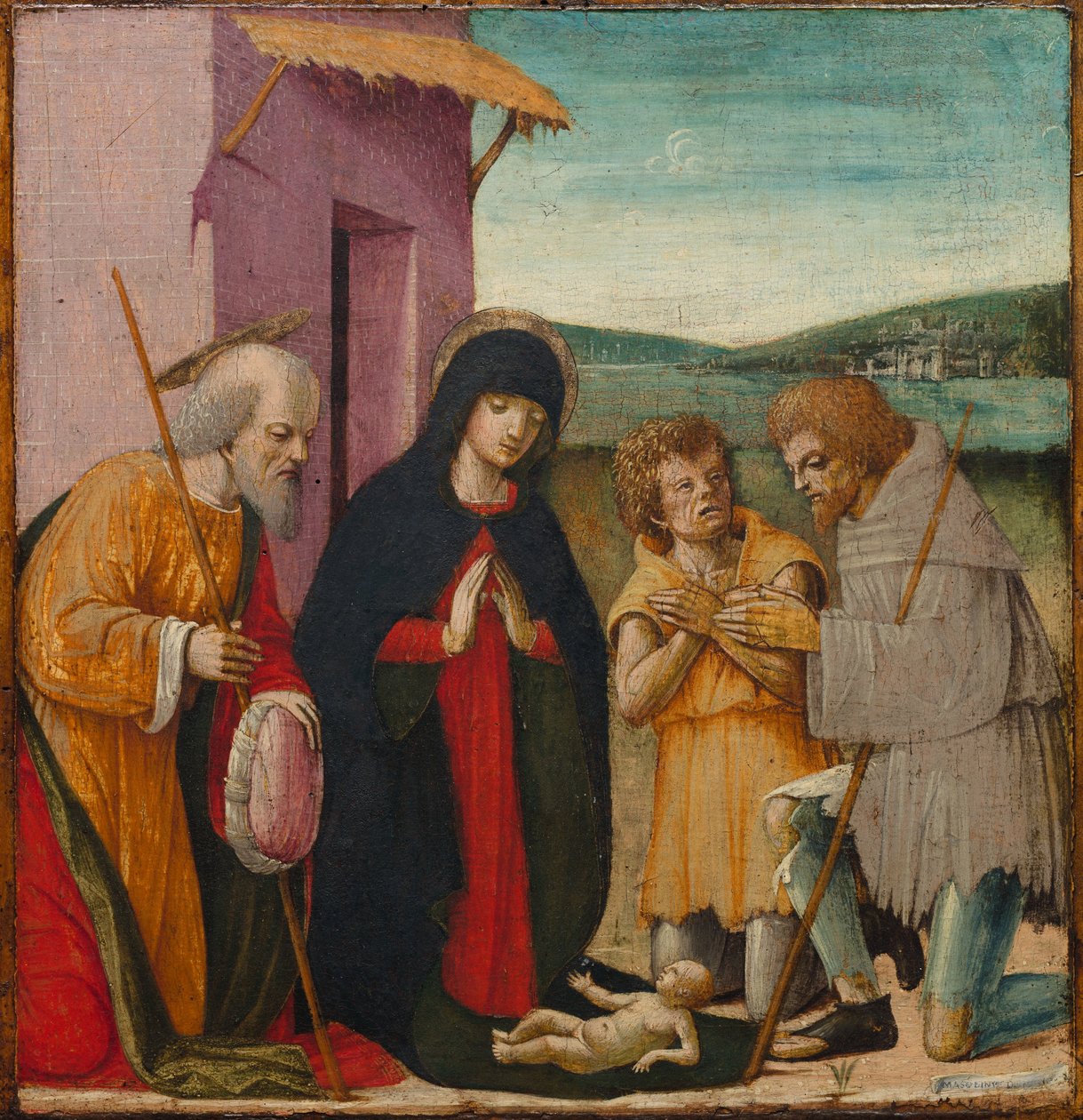 Pásztorok imádása, c. 1480-1500 (olaj, fa) alkotó: Italian School