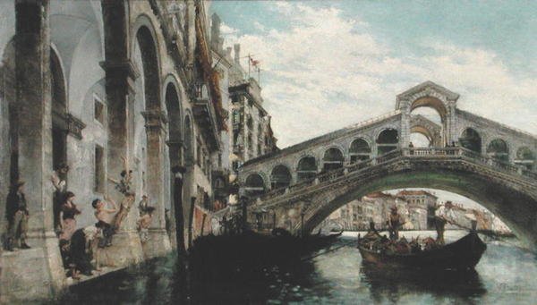 Egy szokatlan rakomány, 1890 körül (olaj, vászon) alkotó: Italian School