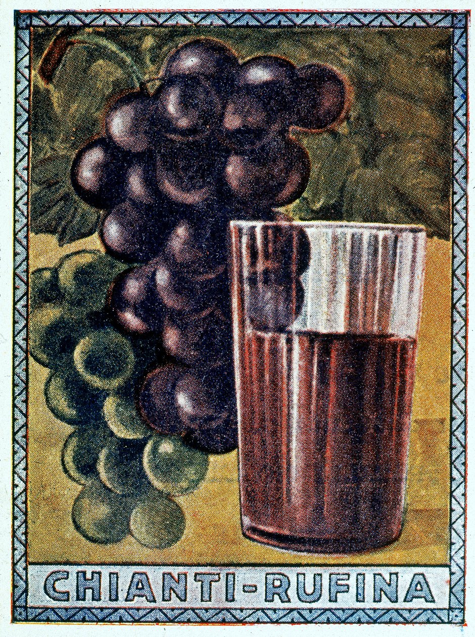 A Chianti Rufina történelmi plakátja alkotó: Italian School