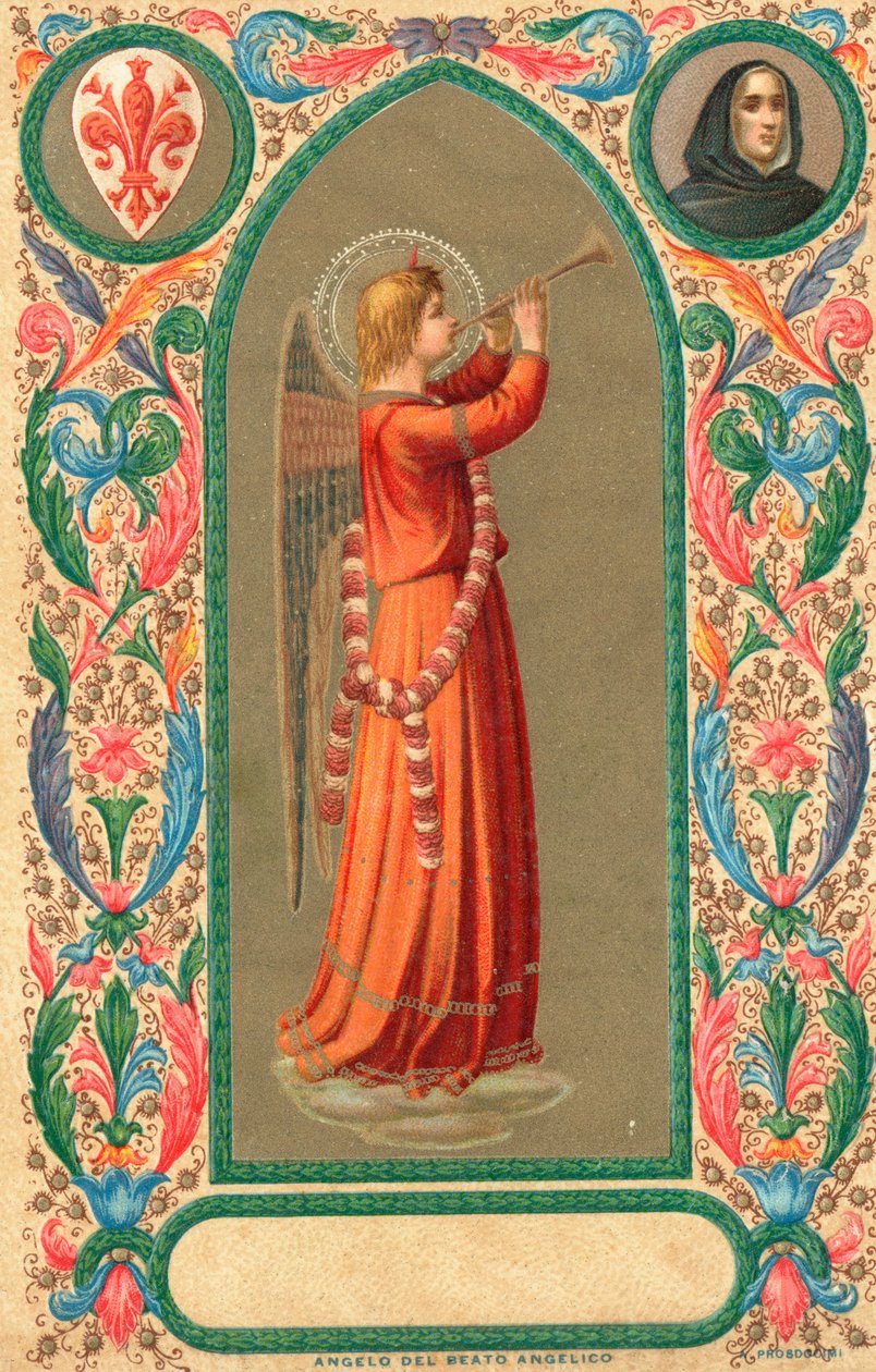 Beato Angelico (színes litográfia) alkotó: Italian School