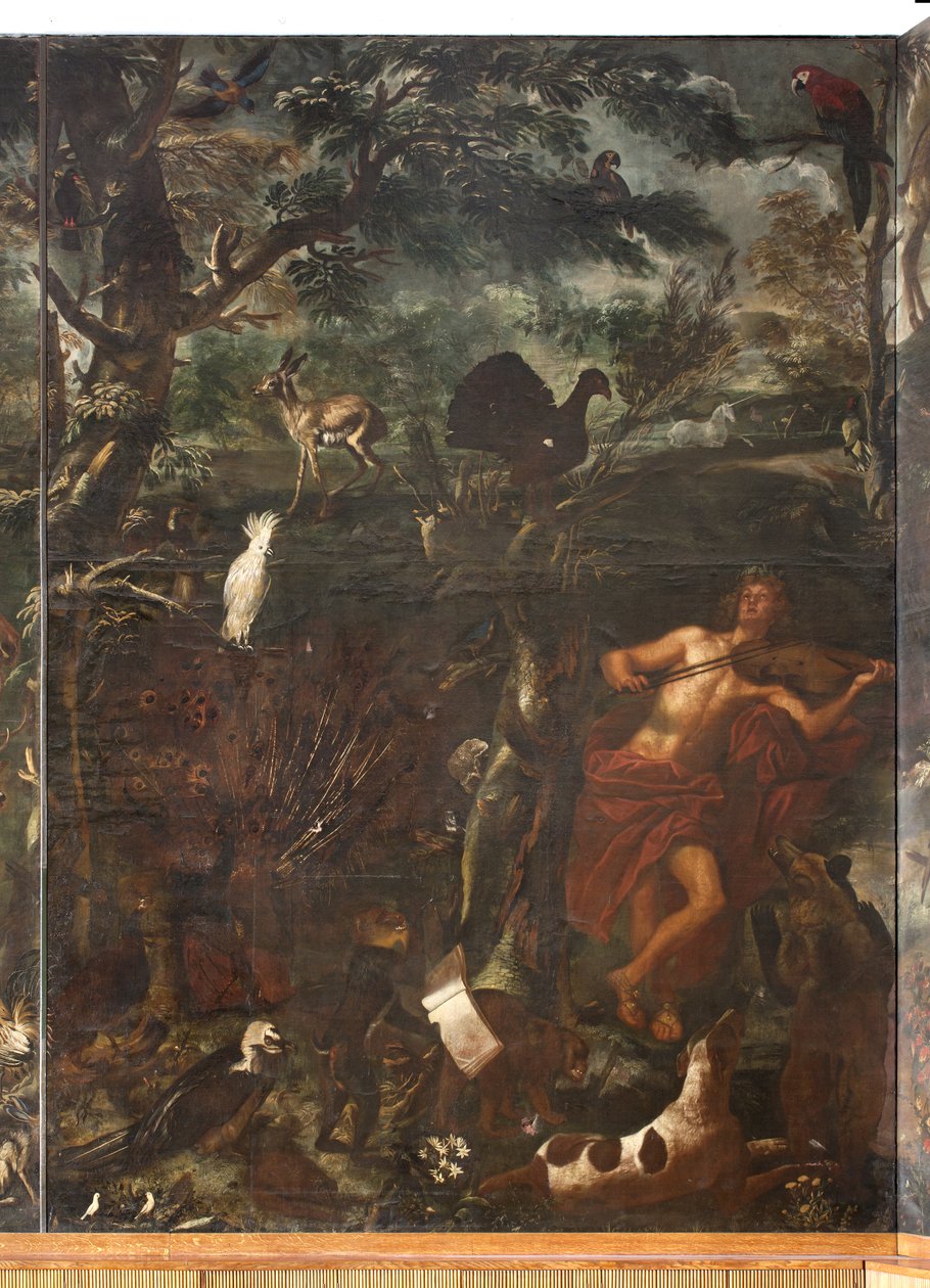 Állatok, Orpheusz mítosza, részlet alkotó: Italian School