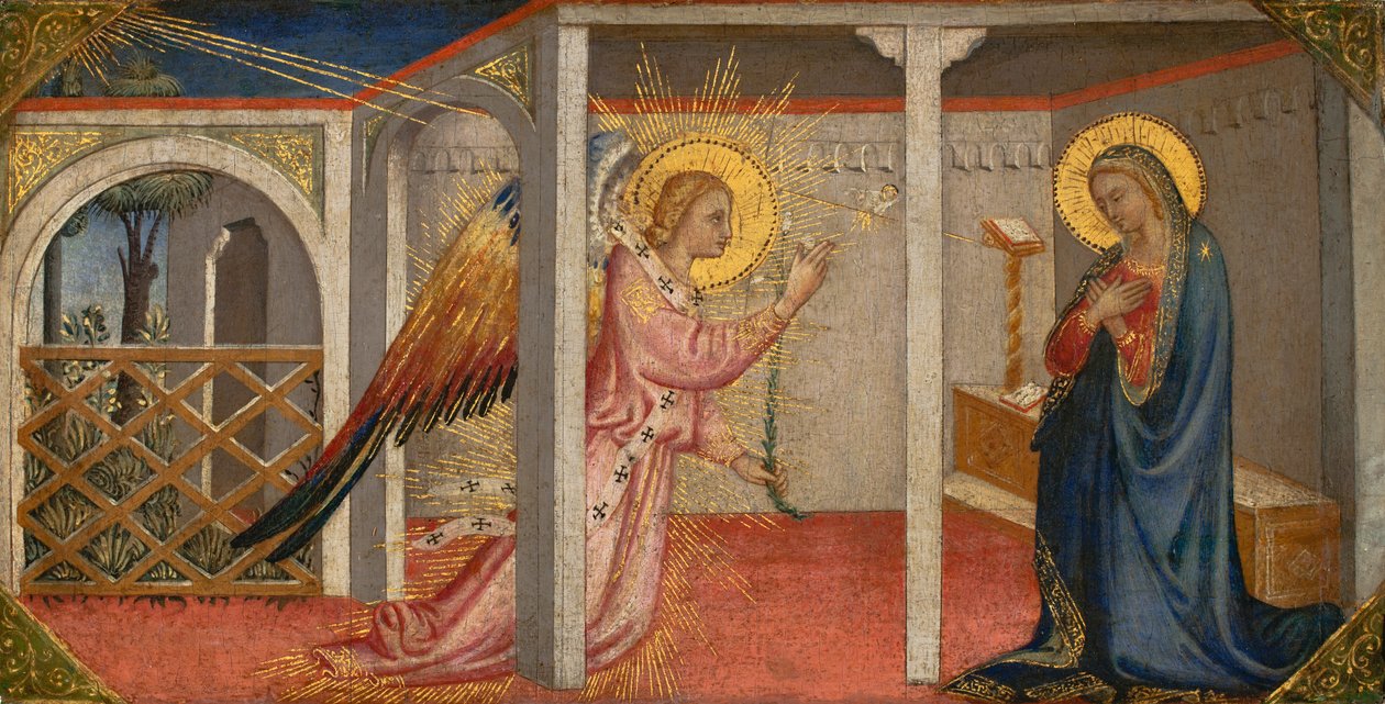 Angyali üdvözlet, Firenze, 15. század eleje-közepe (tempera a panelen) alkotó: Italian School