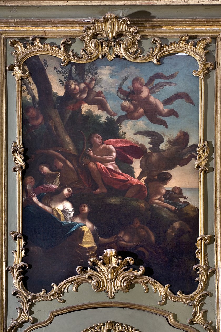 Apollón, Pegazus és a múzsák alkotó: Italian School