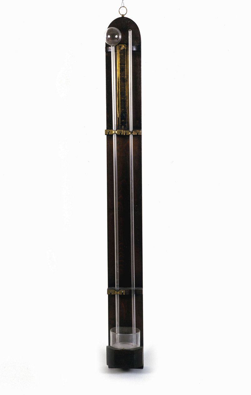 Barométer (higanycső), Evangelista Torricelli vagy Toricelli (1608-1647). Tudományos és Technológiai Múzeum. Milánó alkotó: Italian School