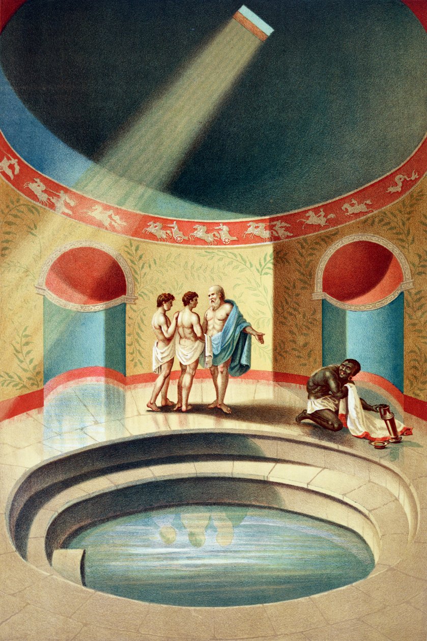 Fürdők egy házban Pompejiben alkotó: Italian School