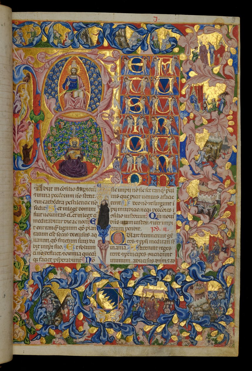 Beatus vir, Krisztus a felségben, Dávid király alkotó: Italian School