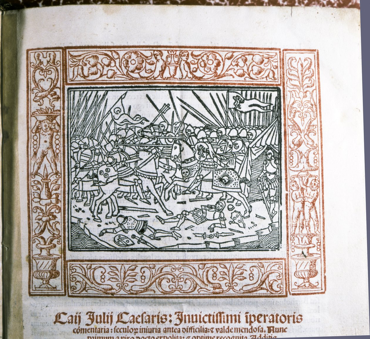 CAESAR Gaius Iulius: Caesar "Commentarii de Bello Gallico" című művéből, 1511 körül (miniatúra) alkotó: Italian School