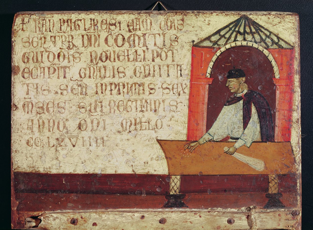 Camerlengo Ranieri Pagliaresi, 1270 (tempera a panelen) alkotó: Italian School