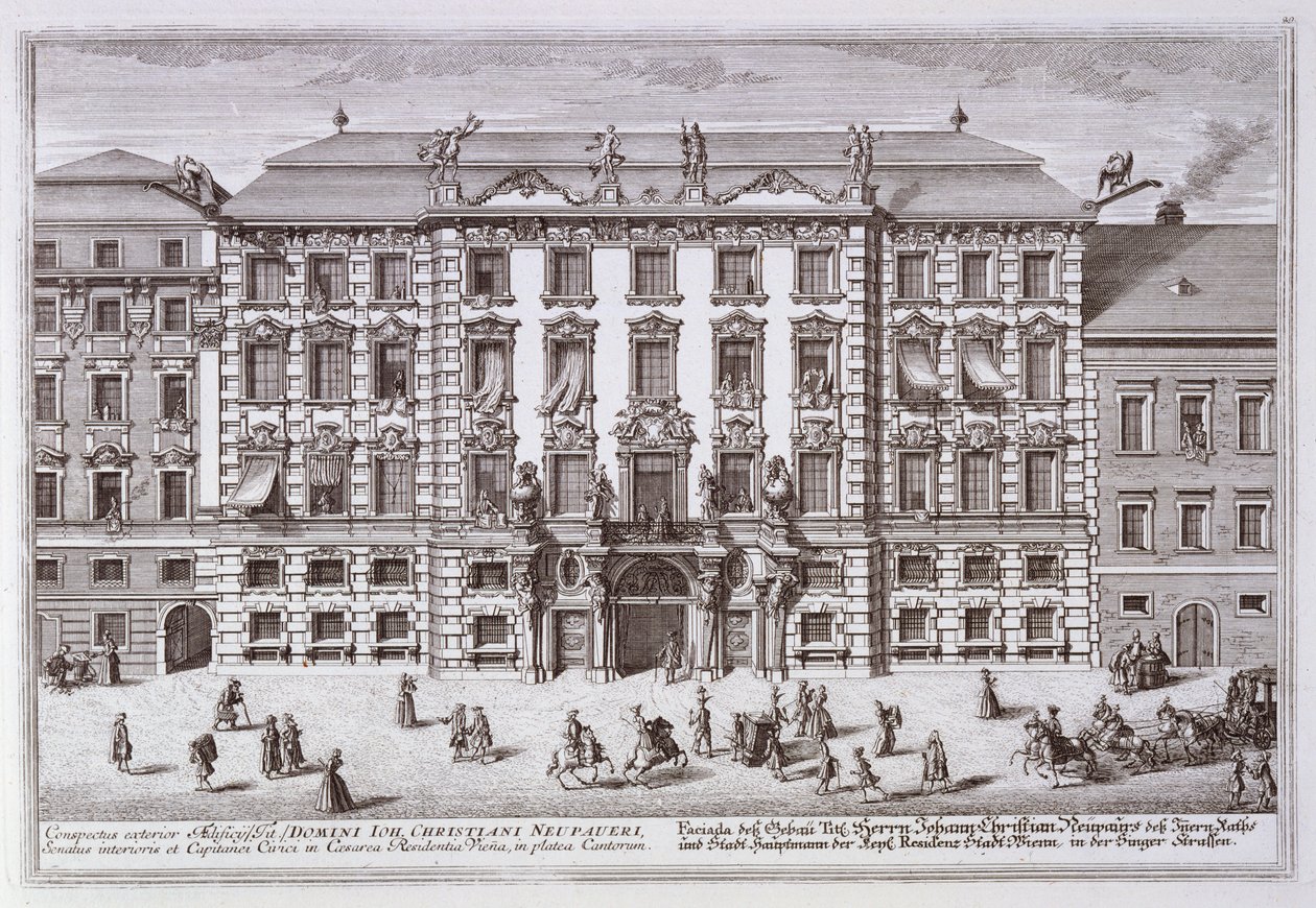 Polgári Ezred kapitányának lakhelye, Bécs alkotó: Italian School