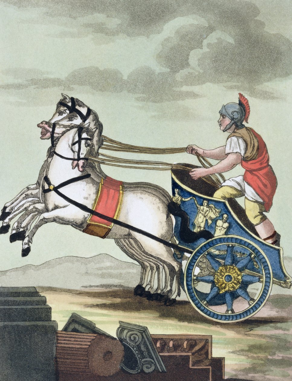 Szekér, LAntica Roma, 1825 alkotó: Italian School
