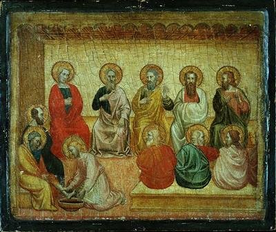 Krisztus, aki megmosta a tanítványok lábát, Arezzo, 1390 körül alkotó: Italian School