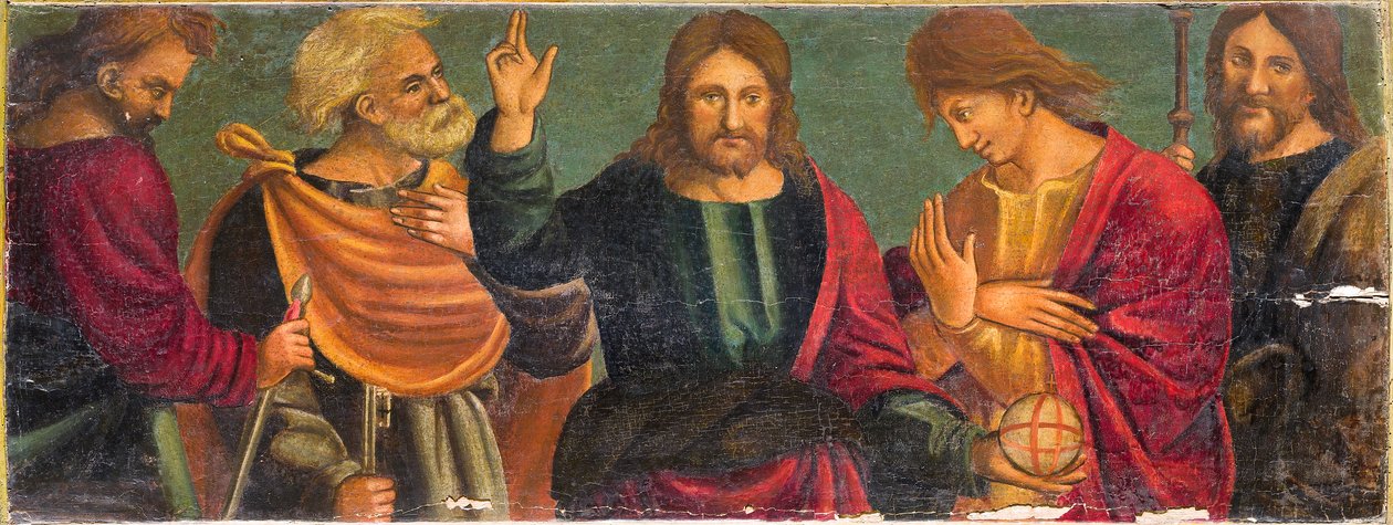 Krisztus négy apostollal alkotó: Italian School