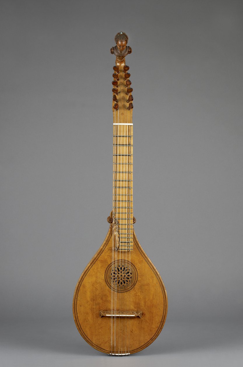 Cittern (Kréta) (juhar, kék kő, elefántcsont) alkotó: Italian School