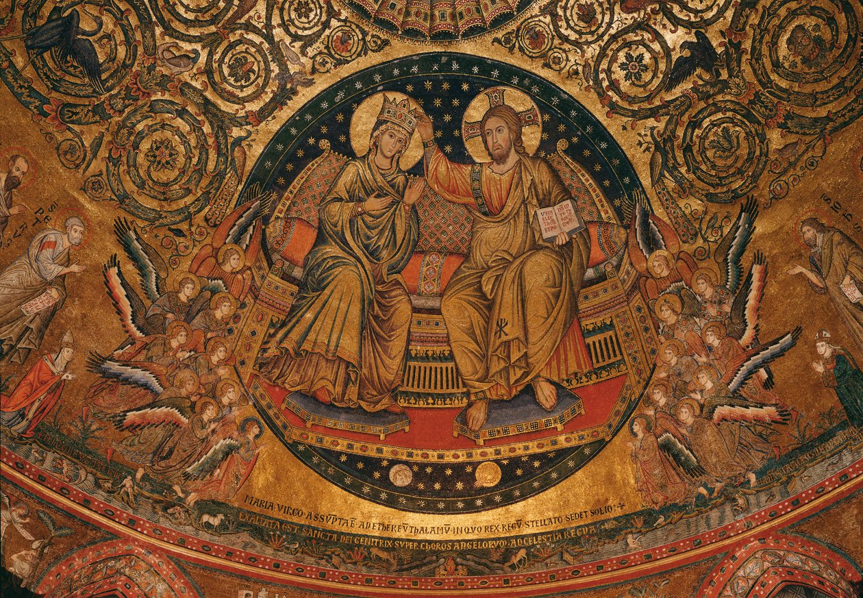 Szűz koronázása, 1296 (mozaik) alkotó: Italian School