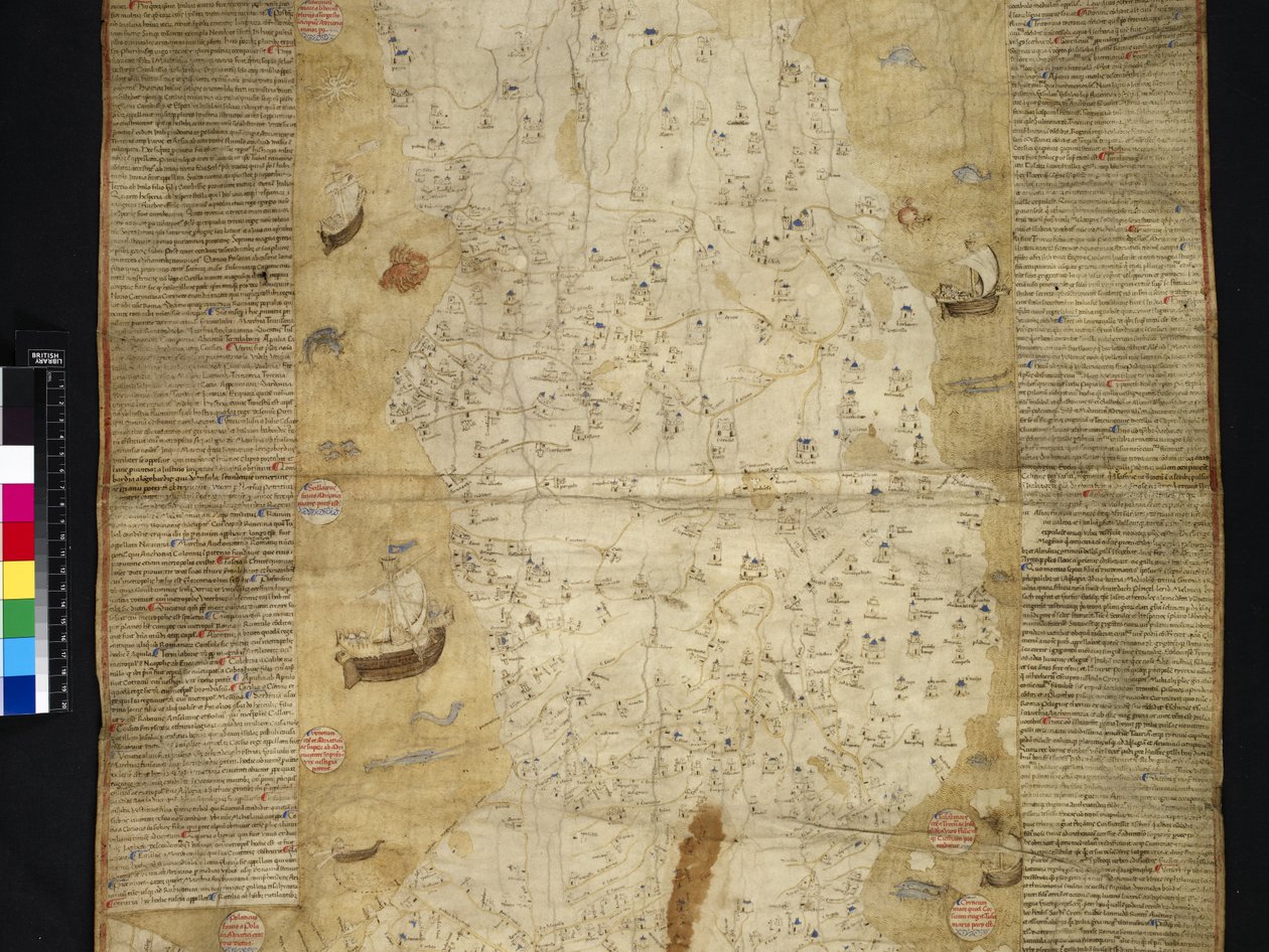 Cotton Roll XIII, 44 Italie tartomány modern helyszín (vellum) alkotó: Italian School