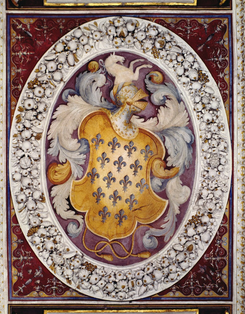 A Farnese család címere (freskó) alkotó: Italian School