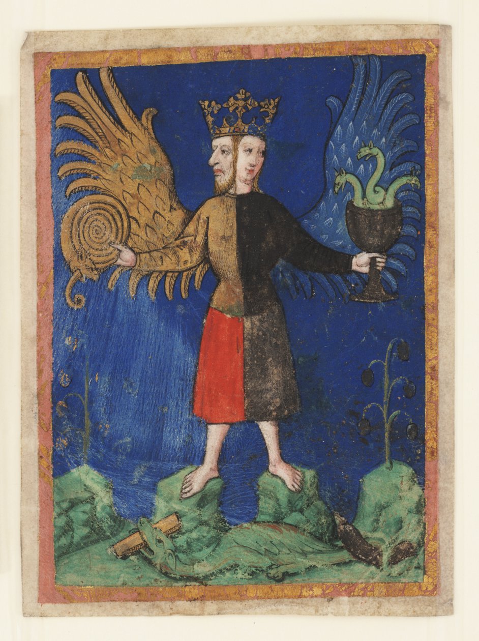 Koronás Hermafrodita (vellum) alkotó: Italian School