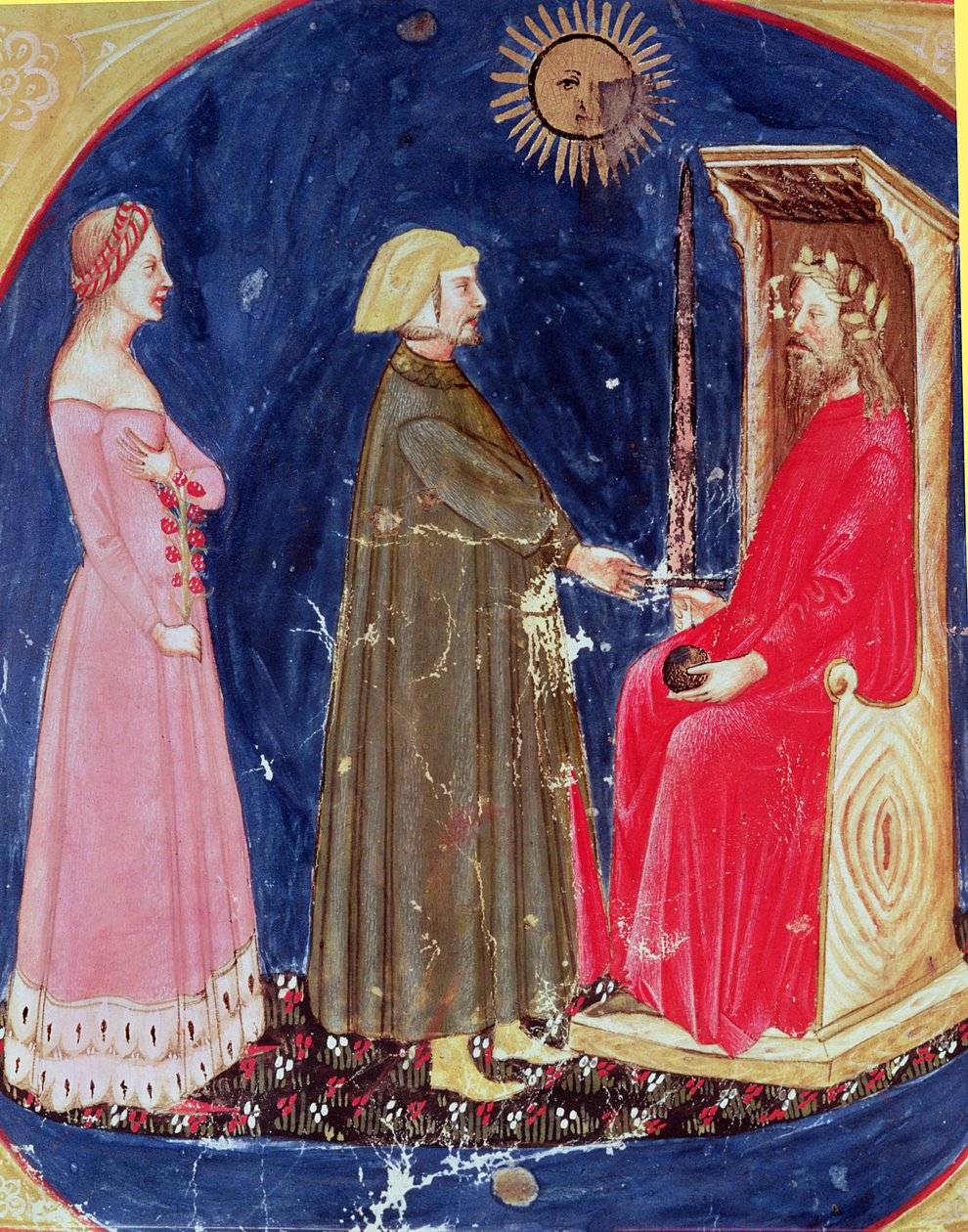Dante és Beatrice Justinianus előtt (482-565) Dante Alighieri (1265-1321) Isteni színjátékából alkotó: Italian School