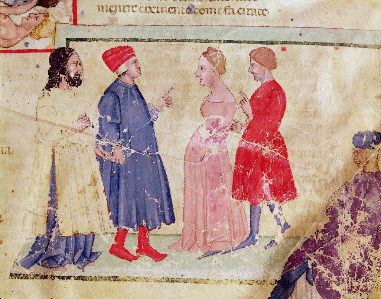 Dante és Vergilius (Kr. e. 70-19) Francesca da Riminivel és Paolo Malatestaval, Dante Alighieri (1265-1321) Isteni színjátékából alkotó: Italian School