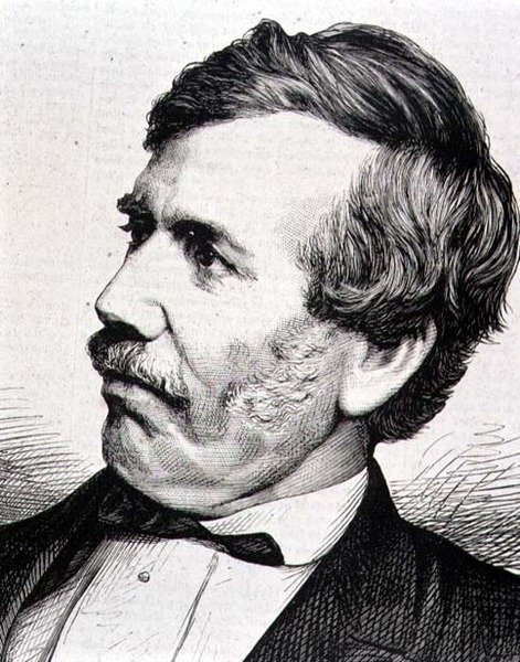 David Livingstone (1813-73) skót misszionárius és afrikai felfedező (metszet) alkotó: Italian School