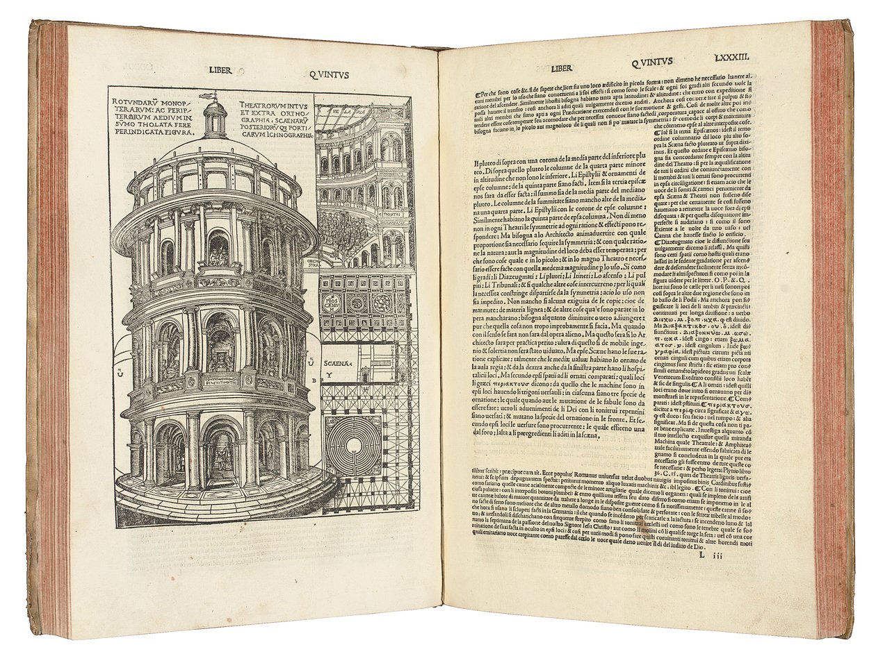Marcus Pollio Vitruvius: „A csalás könyvének építészete”. alkotó: Italian School