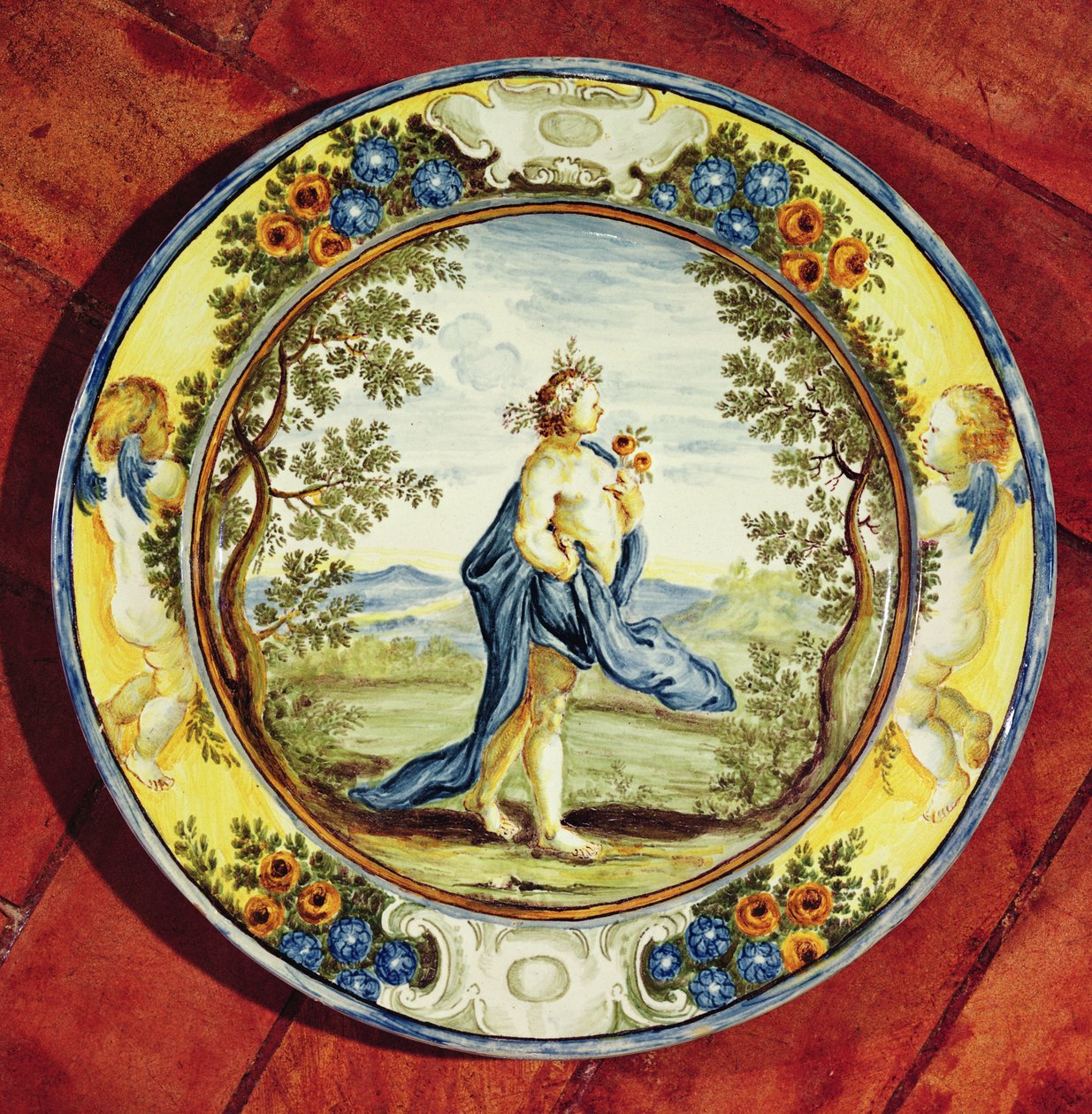 Díszített tányér, Urbino (kerámia) alkotó: Italian School