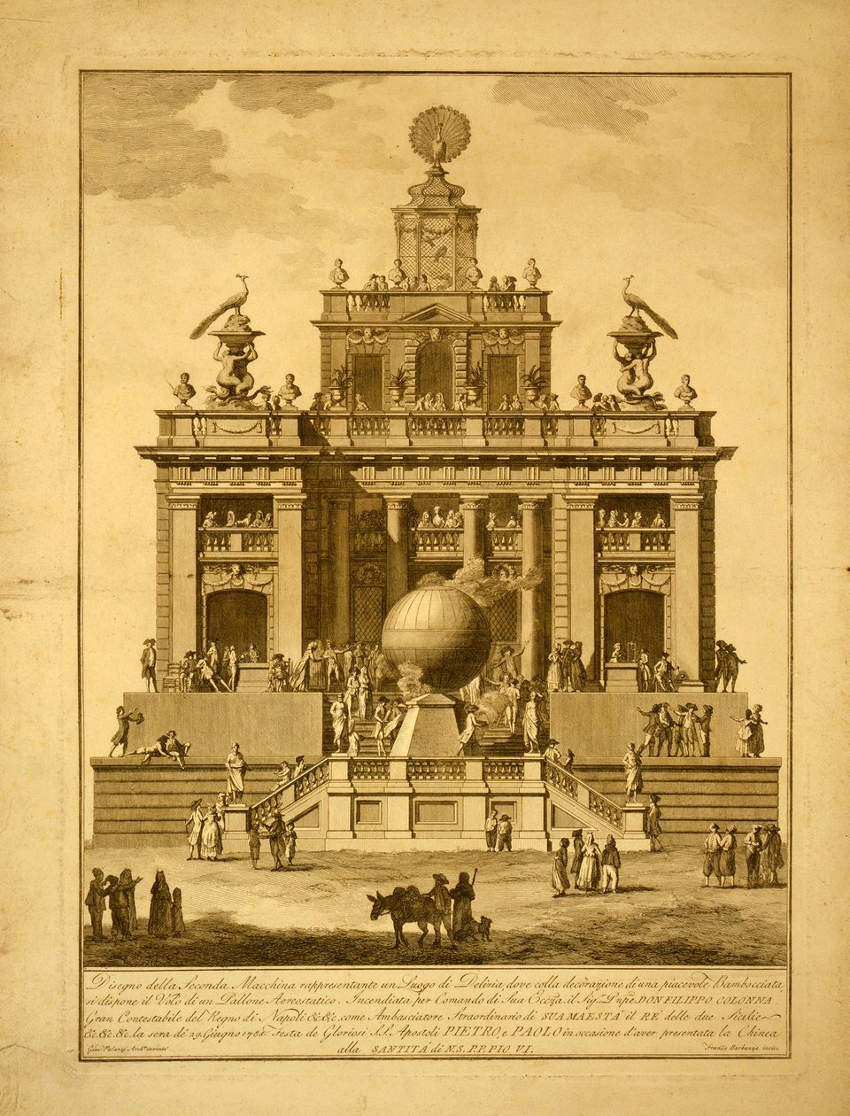 Készülék tűzijáték és hőlégballon készítésére alkotó: Italian School