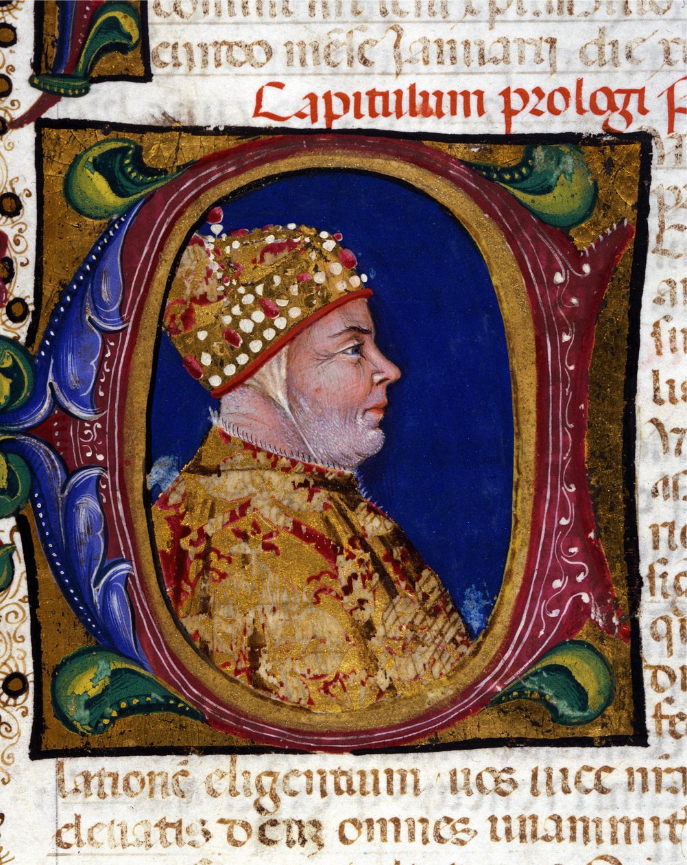 Antonio Venier dózse, megvilágított portré 1382-ből, alkotó: Italian School