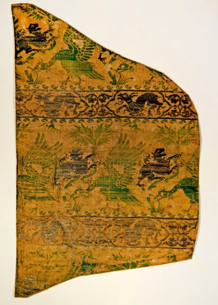 Hímzés madarakkal és állatokkal (textil) alkotó: Italian School