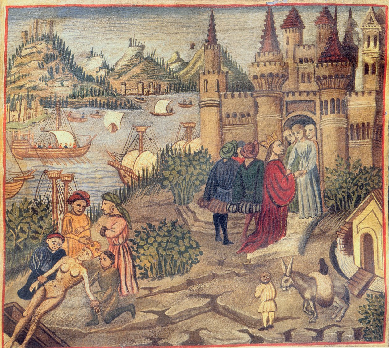 A Salernói Iskola fakszimile, Avicenna (Ibn Sina) orvosi kánonjából (980-1037) alkotó: Italian School