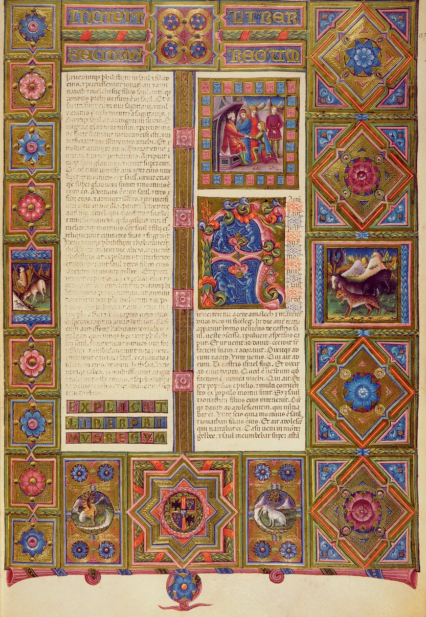 Fol.127r A királyok második könyve, a Borso d