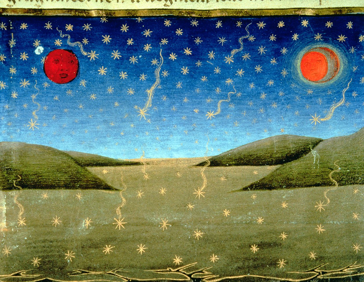 Fol.149va Az utolsó ítélet: Lehullanak a csillagok, és minden felfordul (vellum) alkotó: Italian School
