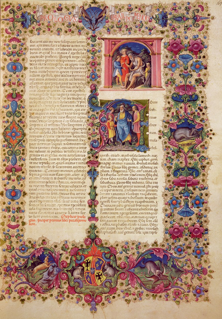 Fol.167r Első Krónikák Könyve, a Borso d