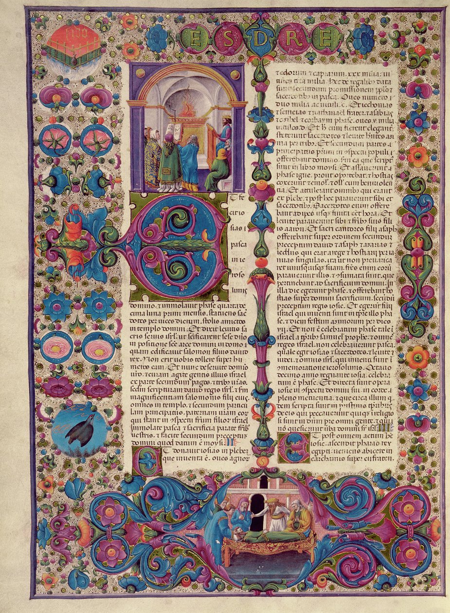 Fol.205v Az Exodus könyve, a Borso d