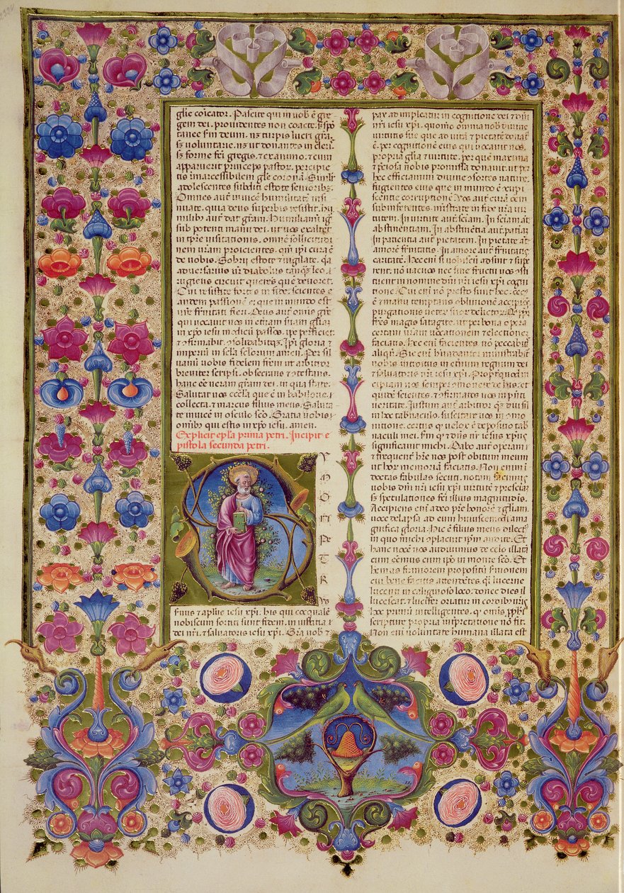 Fol.232v Szent Pál második levele az apostolokhoz, a Borso d