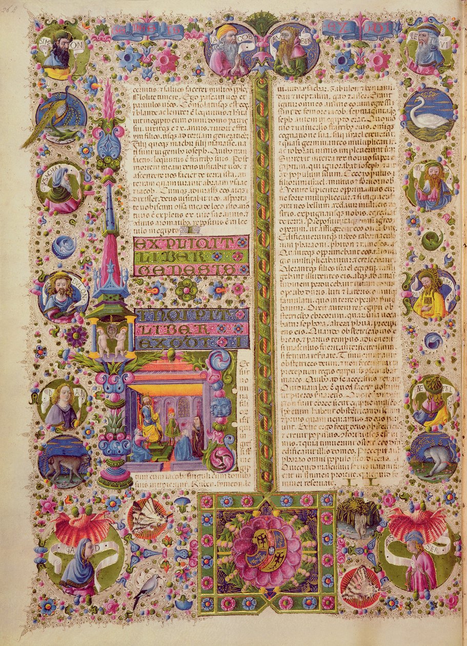 Fol.26v Az Exodus könyve, a Borso d