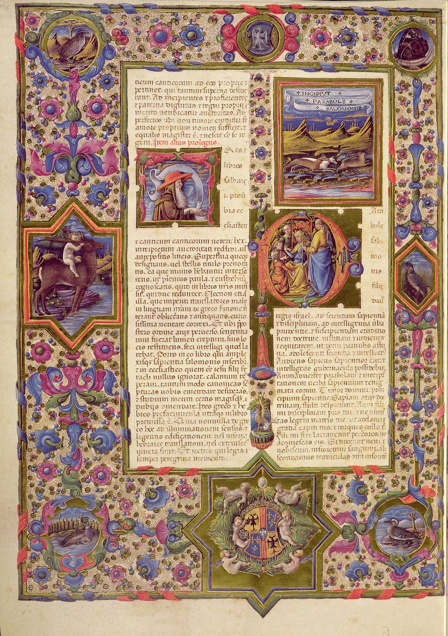 Fol.280r Ecclesiasticus káptalanának megnyitása, a Borso d