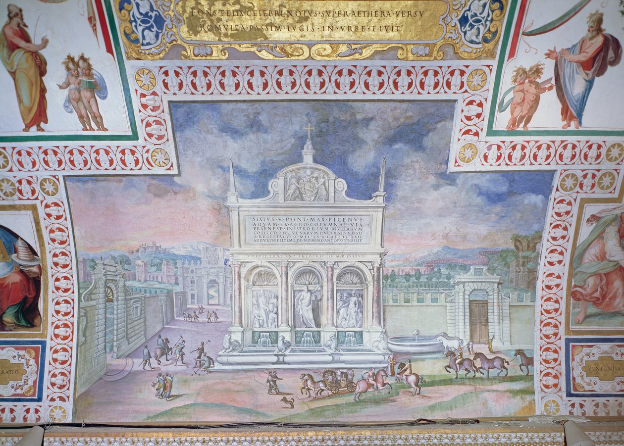 Mózes-kút, Piazza San Bernardo, Róma alkotó: Italian School