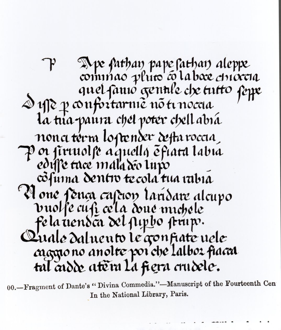 Dante (1265-1321) „Divina Commedia” című művének részlete, illusztráció a „Tudomány és irodalom a középkorban és a reneszánszban” című művéből, írta és metszett: Paul Lacroix, 1878 alkotó: Italian School