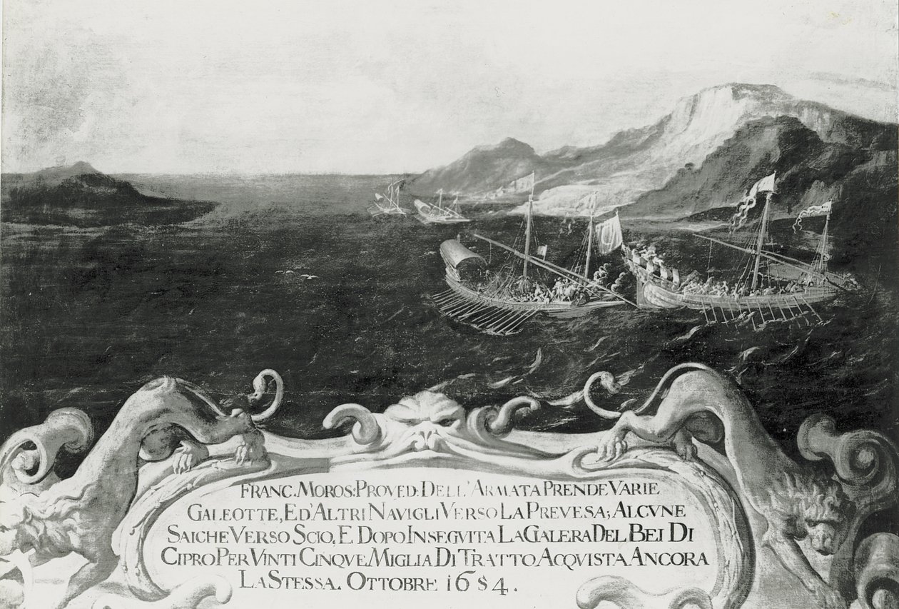 Francesco Morosini (1618-94) egy ciprusi incidensben, 1654 alkotó: Italian School
