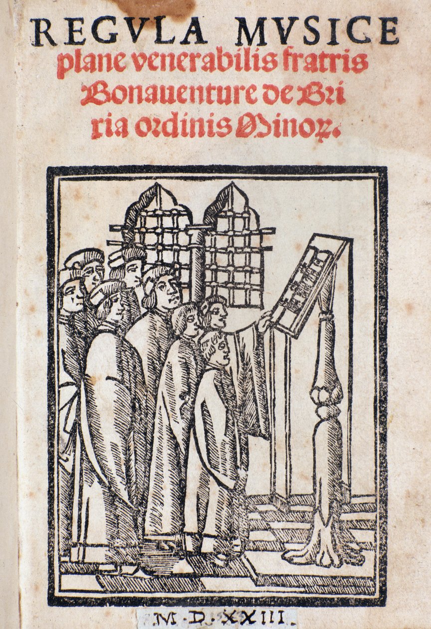 Bonaventura da Brescia Regula musica előképe (1452 körül – 1517 körül) alkotó: Italian School