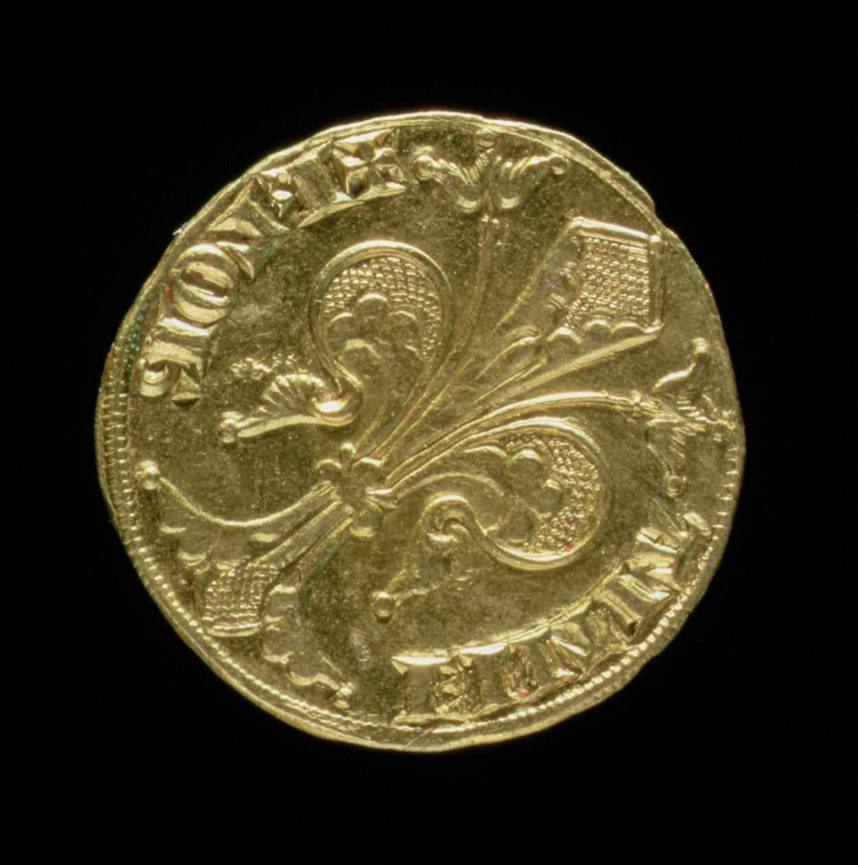 Arany florin (előlap) fleur de lys-el, firenzei, 1252 (a hátoldalt lásd: 83494) alkotó: Italian School