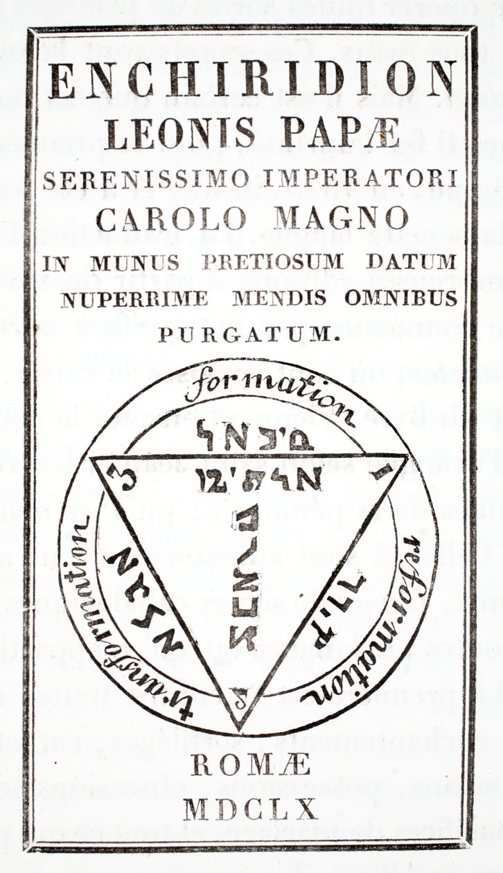 Leó pápa grimoire III alkotó: Italian School