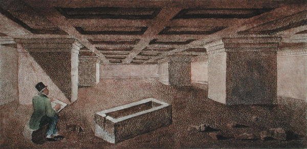 Grotta del Cardinale, Francesco Inghirami (1772-1846) „Etruszk emlékművek” című illusztrációja, Fiesole-ban jelent meg alkotó: Italian School