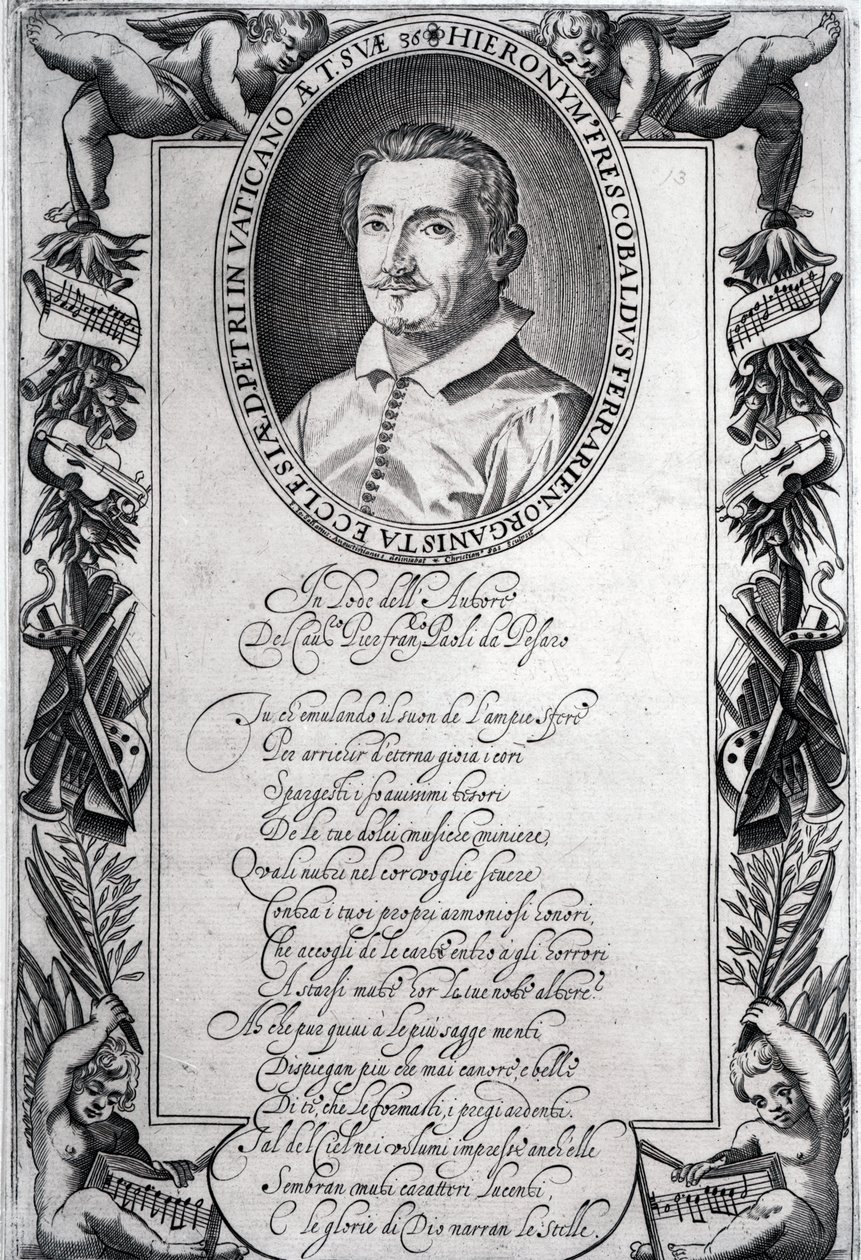 Hieronymus Frescobaldi, vésette Christian Sas alkotó: Italian School